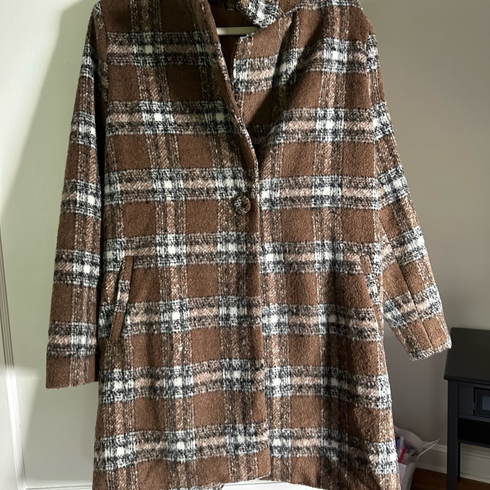 Patterned Peacoat - image 1